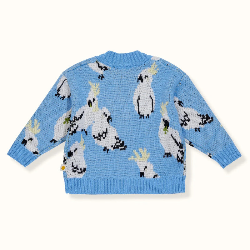 Goldie And Ace Cam Cockatoo Cardigan - Blue