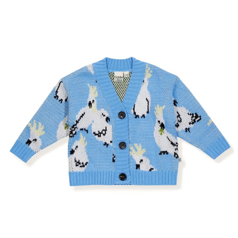 Goldie And Ace Cam Cockatoo Cardigan - Blue