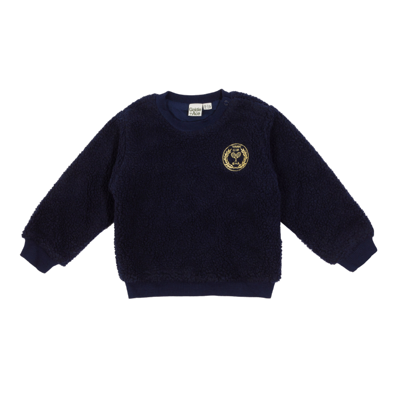 Goldie & Ace Clubhouse Teddy Sweater - Navy