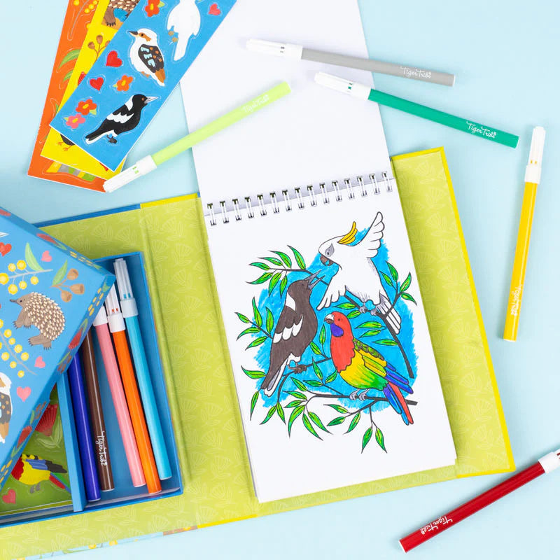 Tiger Tribe Colouring Set - Aussie Animals