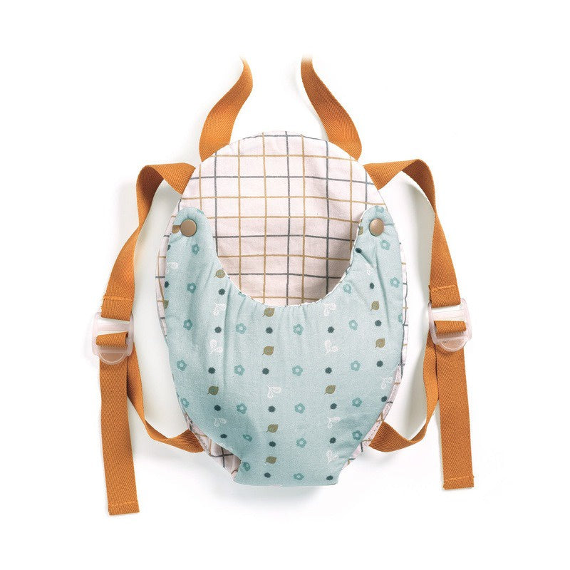 Djeco Baby Doll Carrier - Blue/Grey