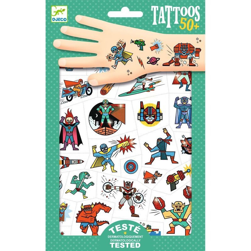 Djeco Tattoos - Heroes Vs Villains