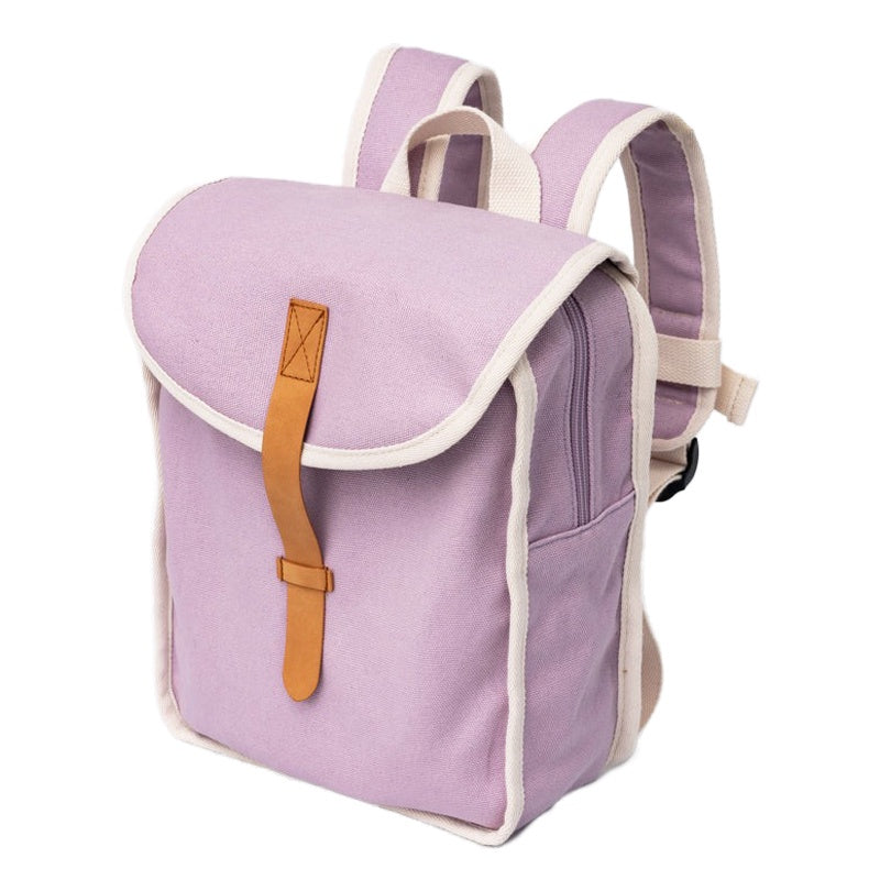 Petit Monkey Recycled Cotton Backpack - Lilac