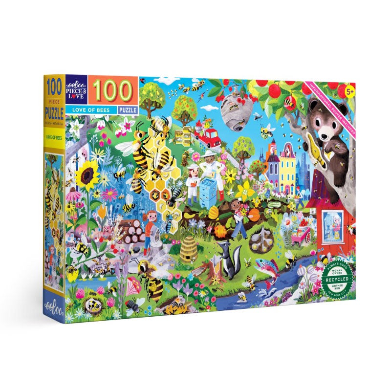 Eeboo 100 Pc Puzzle - Love of Bees