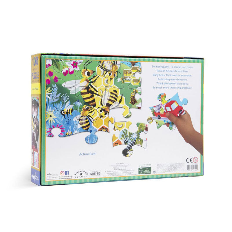 Eeboo 100 Pc Puzzle - Love of Bees