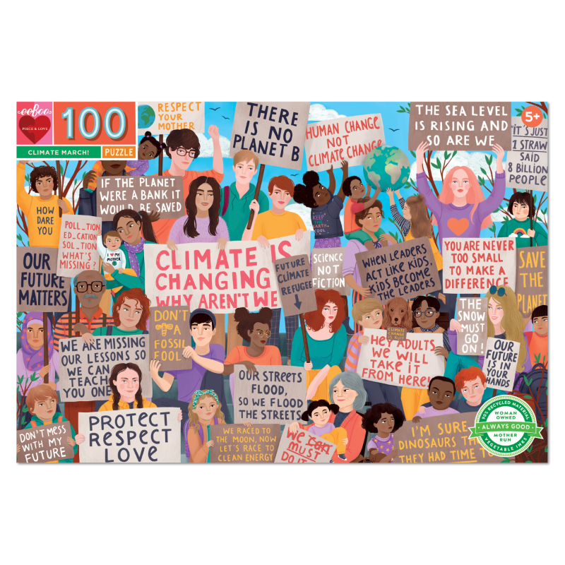 Eeboo 100PC Puzzle - Climate March!