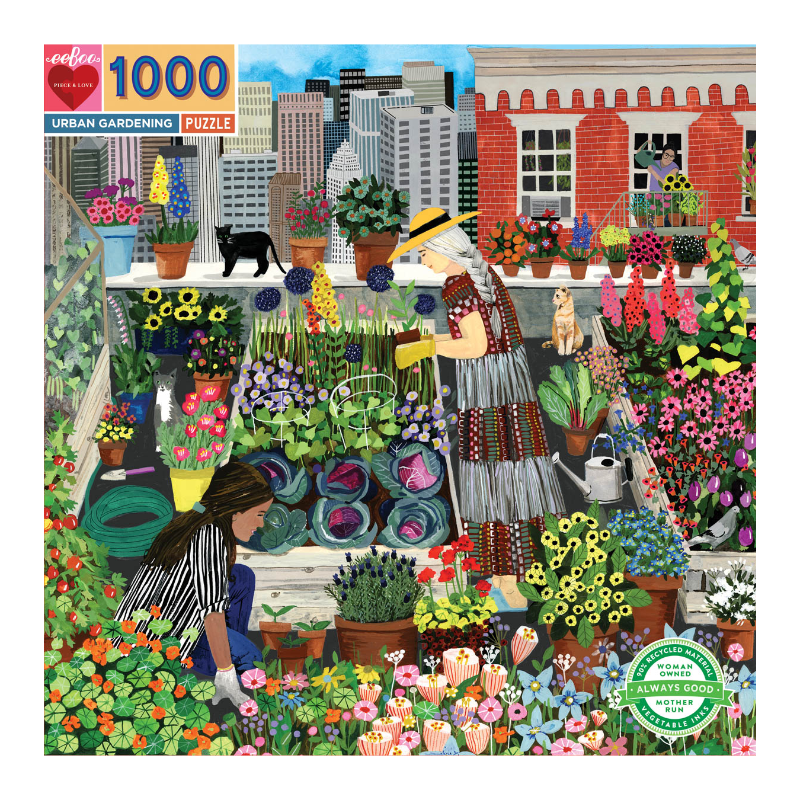 Eeboo 1000PC Puzzle - Urban Garden