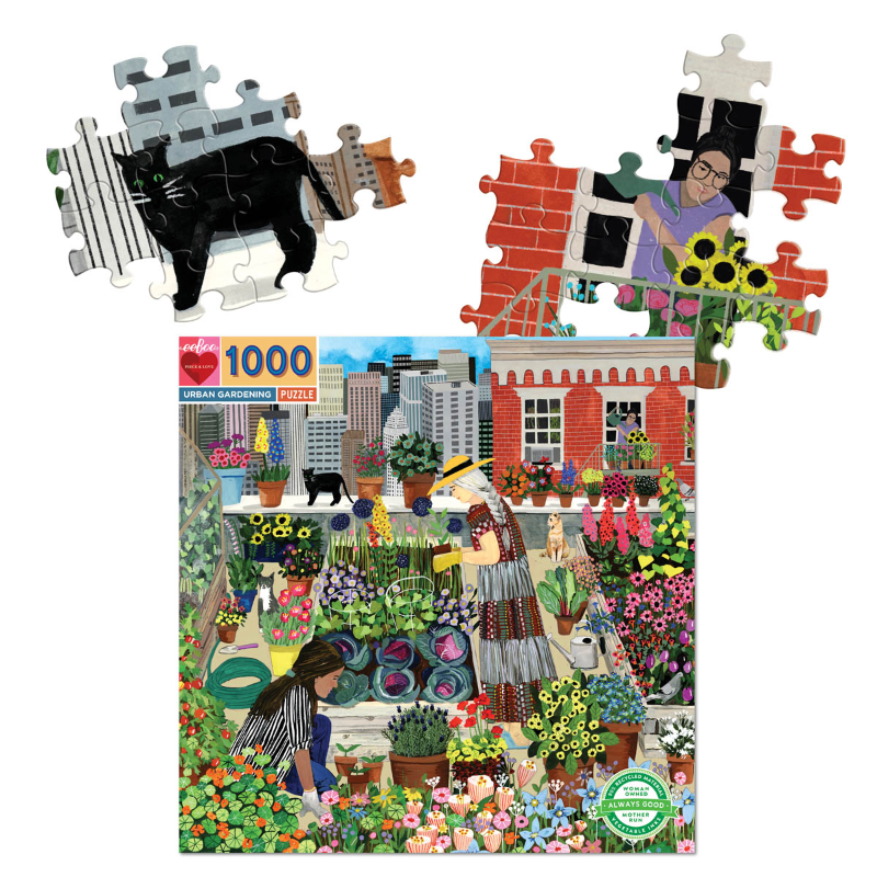 Eeboo 1000PC Puzzle - Urban Garden