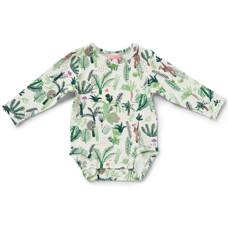 Halcyon Nights Long Sleeve Suit - Fern Gully Print