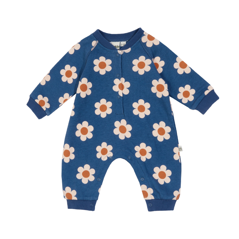 Goldie & Ace Relaxed Romper - Flower Power Navy