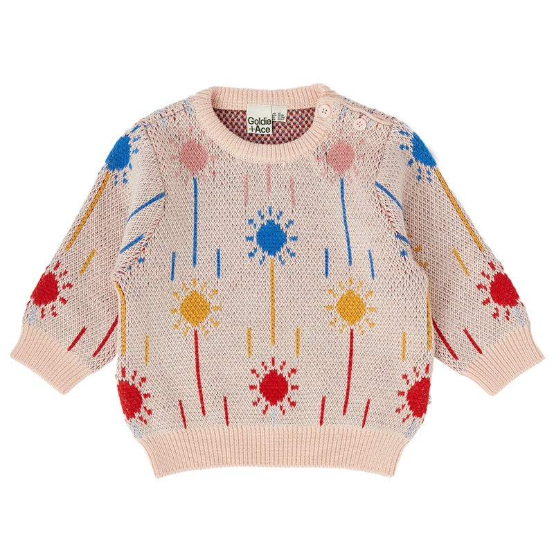 Goldie And Ace Ray Of Sunshine Jumper - Light Pink