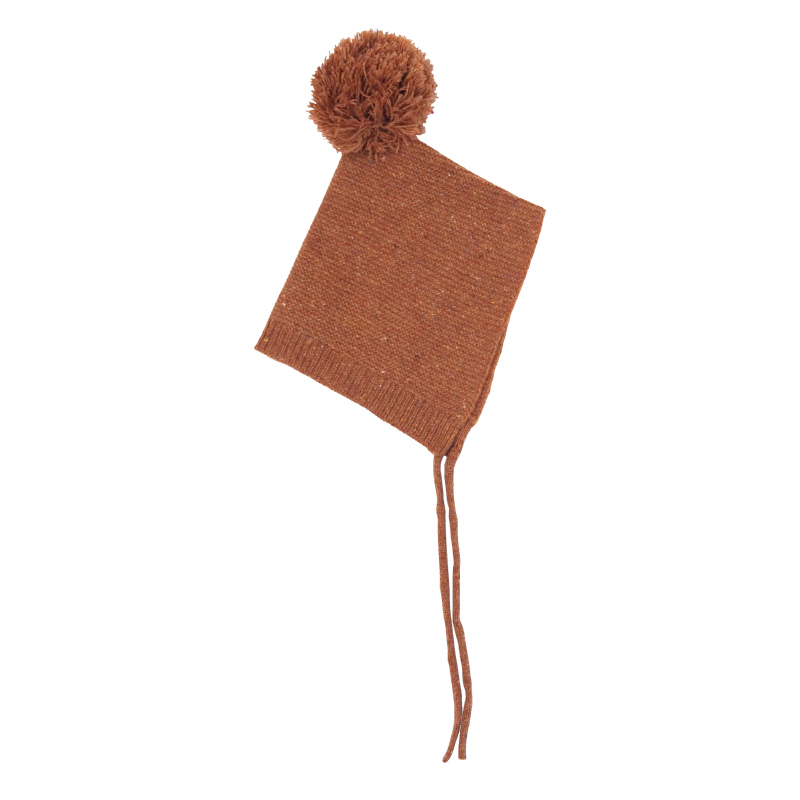 Grown Speckle Merino Bonnet - Clay