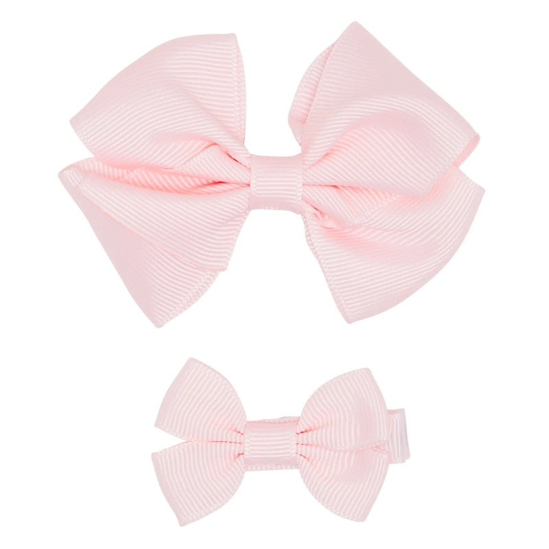 Flo Dancewear Small/Med Clip Bow Set - Pink