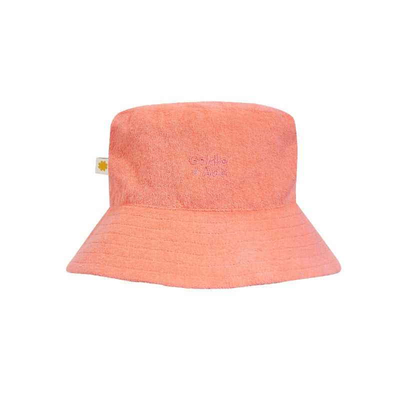 Goldie & Ace Terry Bucket Hat - Flamingo Pink