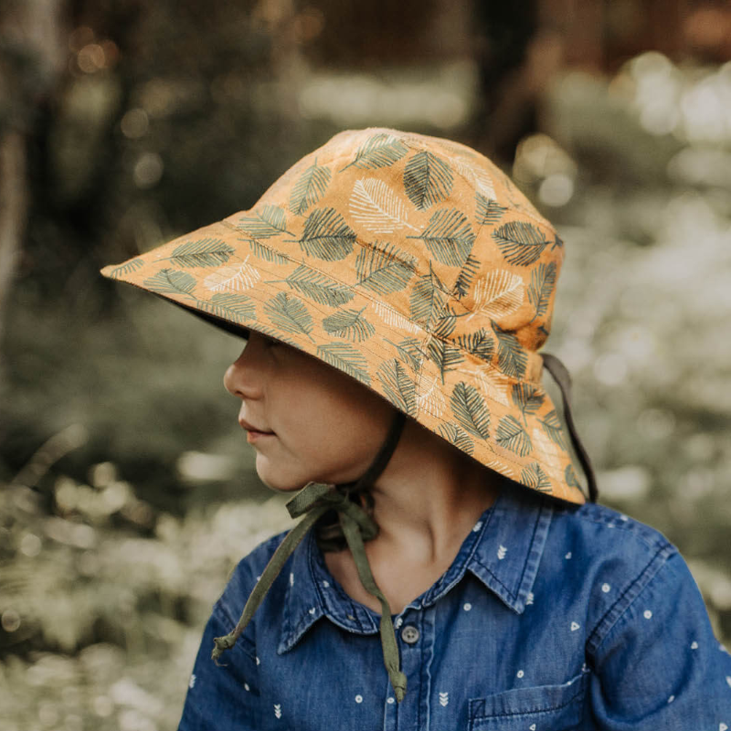Bedhead 'Explorer' Reversible Sun Hat - Oakley Olive