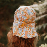 Bedhead 'Lounger' Baby Reversible Flap Sun Hat - Mabel Maize