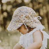 Bedhead Baby Reversible Flap Sun Hat - Lounger Winnie Blanc