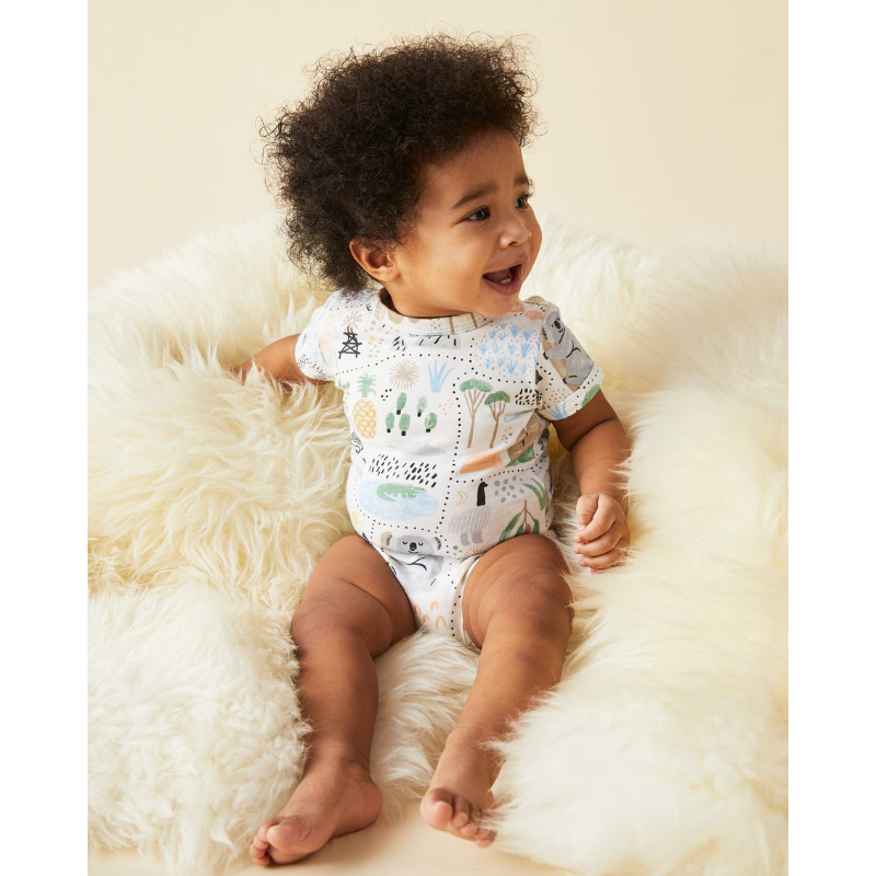 Halcyon Nights SS Zip Sleepsuit - Big Adventures