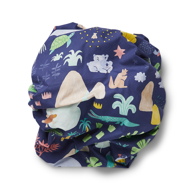 Halcyon Nights Fitted Bassinet Sheet - Beach Forest
