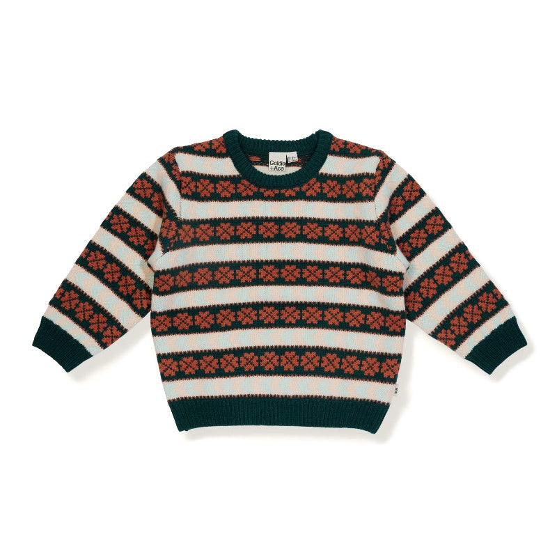Goldie And Ace Holiday Knit Sweater - Ivy