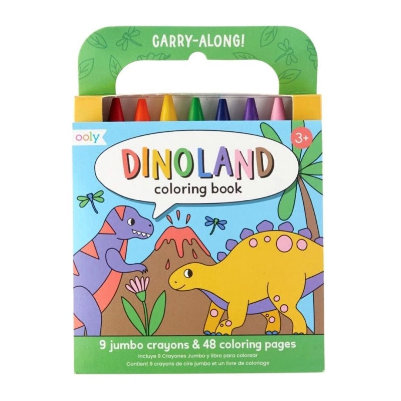 Ooly Carry Along - Dinolannd Colouring Book