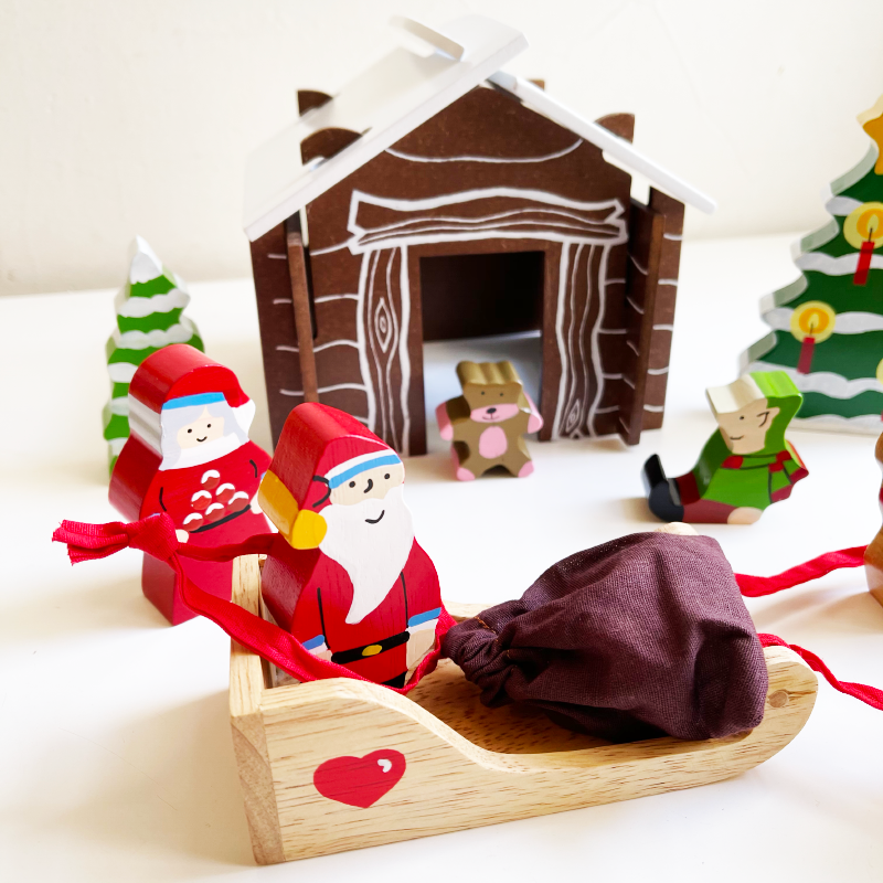 Christmas House With Reindeer