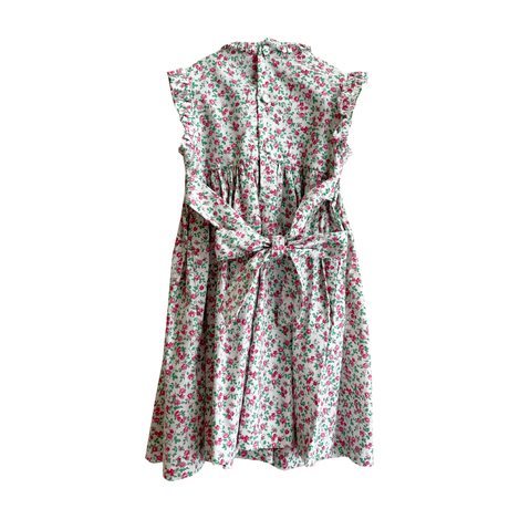 Meleze Hand Smock Dress - Fuchsia Floral