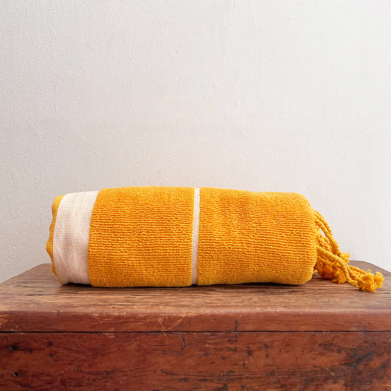 Turkish Towel Large - Mustard