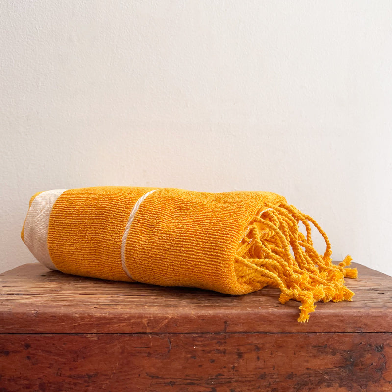 Turkish Towel Large - Mustard