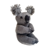 Hand Knitted Woolly Koala - Dark Grey