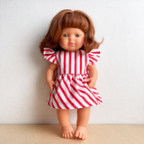 Doll's Holiday Set - Red Stripe
