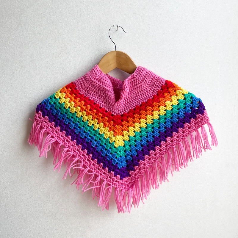 Shorties Kids Poncho - Pink