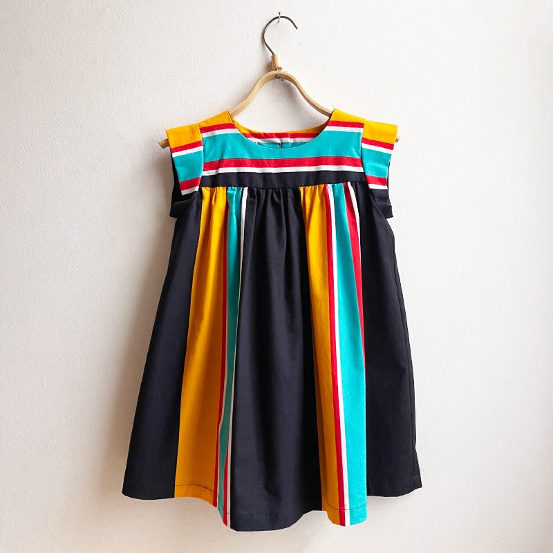 Shorties Vintage  Fabric Dress - Stripes