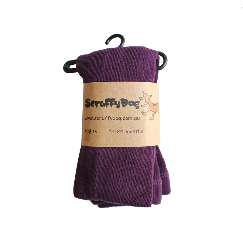 Scruffy Dog Tights - Grape