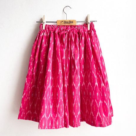 Shorties Long Skirt - Red Ikat