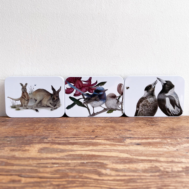 Australian Wildlife Slip Lid Pocket Tin