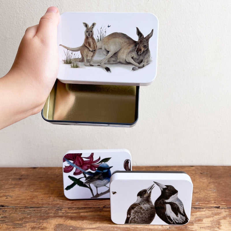 Australian Wildlife Slip Lid Pocket Tin