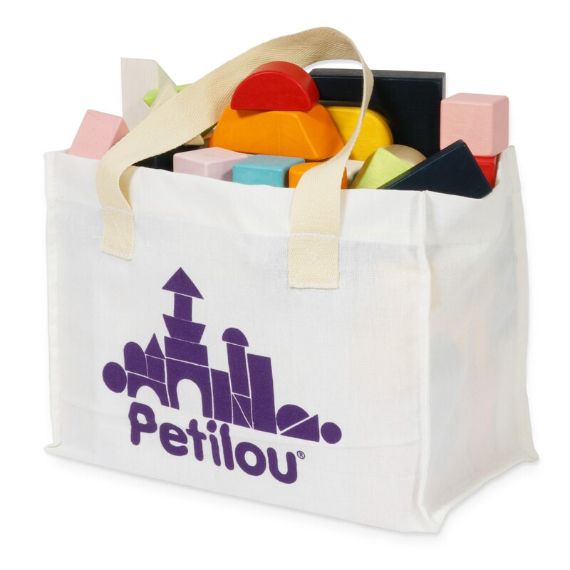 Petilou 60 Piece Building Blocks Set & Bag