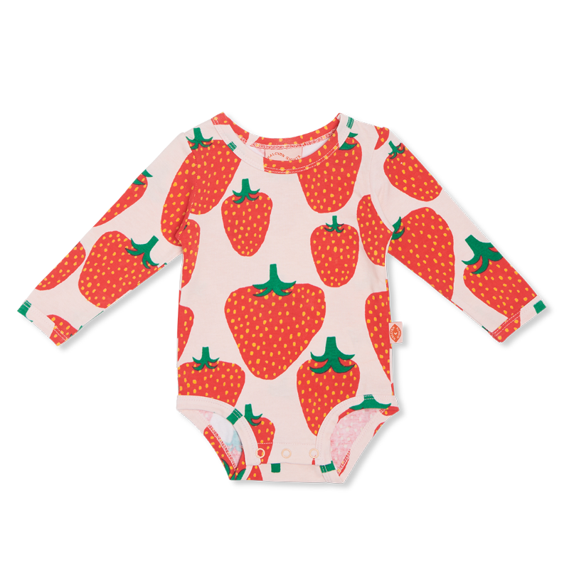 Halcyon Nights LS Bodysuit - Strawberry Fields