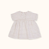 Goldie & Ace Lulu Linen Dress - Beige Stripe
