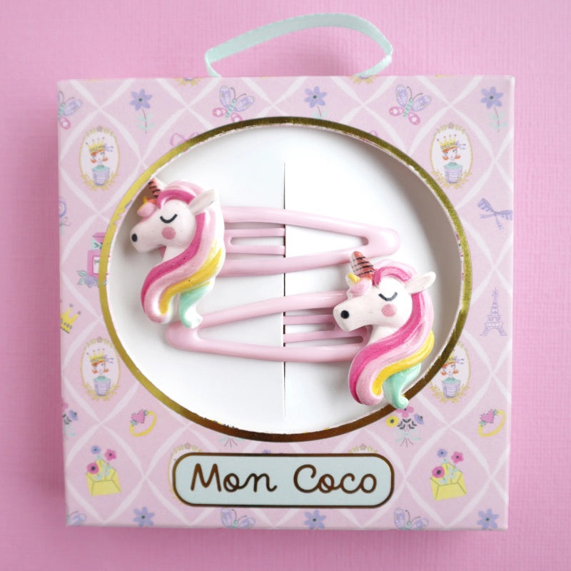 Moncoco Clip Set - Unicorn Shimmer
