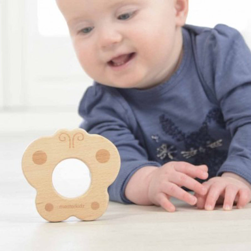 All Natural Wooden Teether - Butterfly