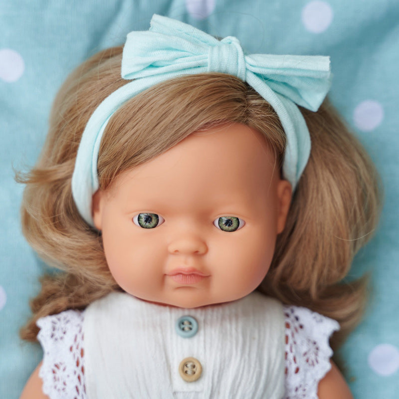 Miniland Doll 38cm - Dark Blonde Cauc. Girl
