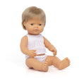 Miniland Doll 38cm - Dark Blond Caucasian Boy
