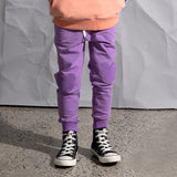 Minti Heart Patch Trackies - Purple