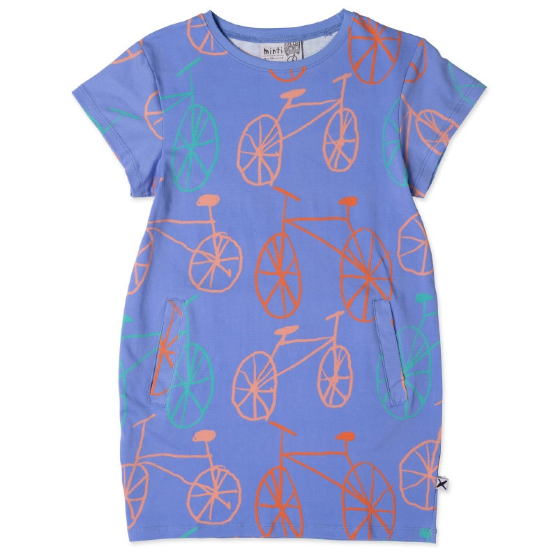 Minti Bikes Dress - Bright Cornflower