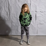 Minti Friendly Skulls Patch Trackies - Grey Wash