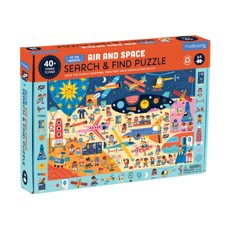 Mudpuppy Search & Find 64PC Puzzle - Air & Space
