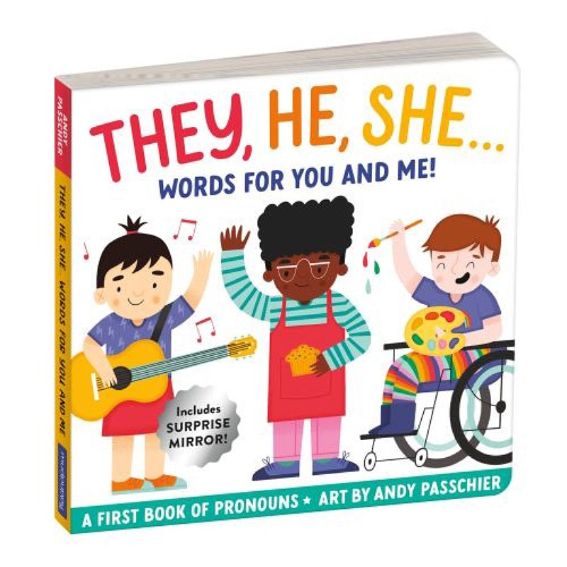 Mudpuppy Board Book - They, He, She