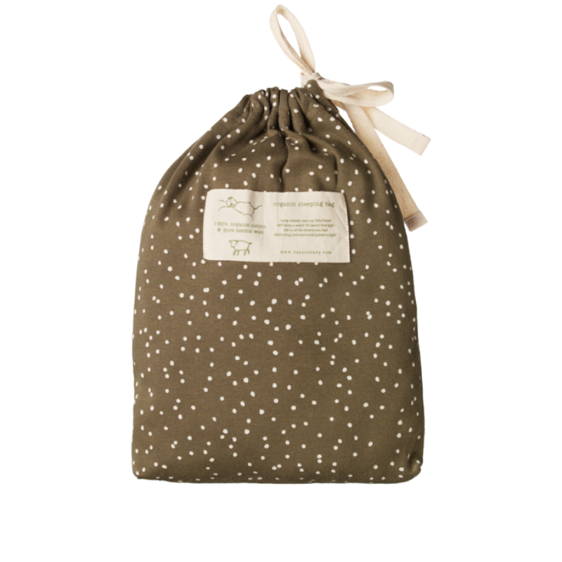 Nature Baby  Organic Cotton and Merino Sleeping Bag - Confetti Cypress